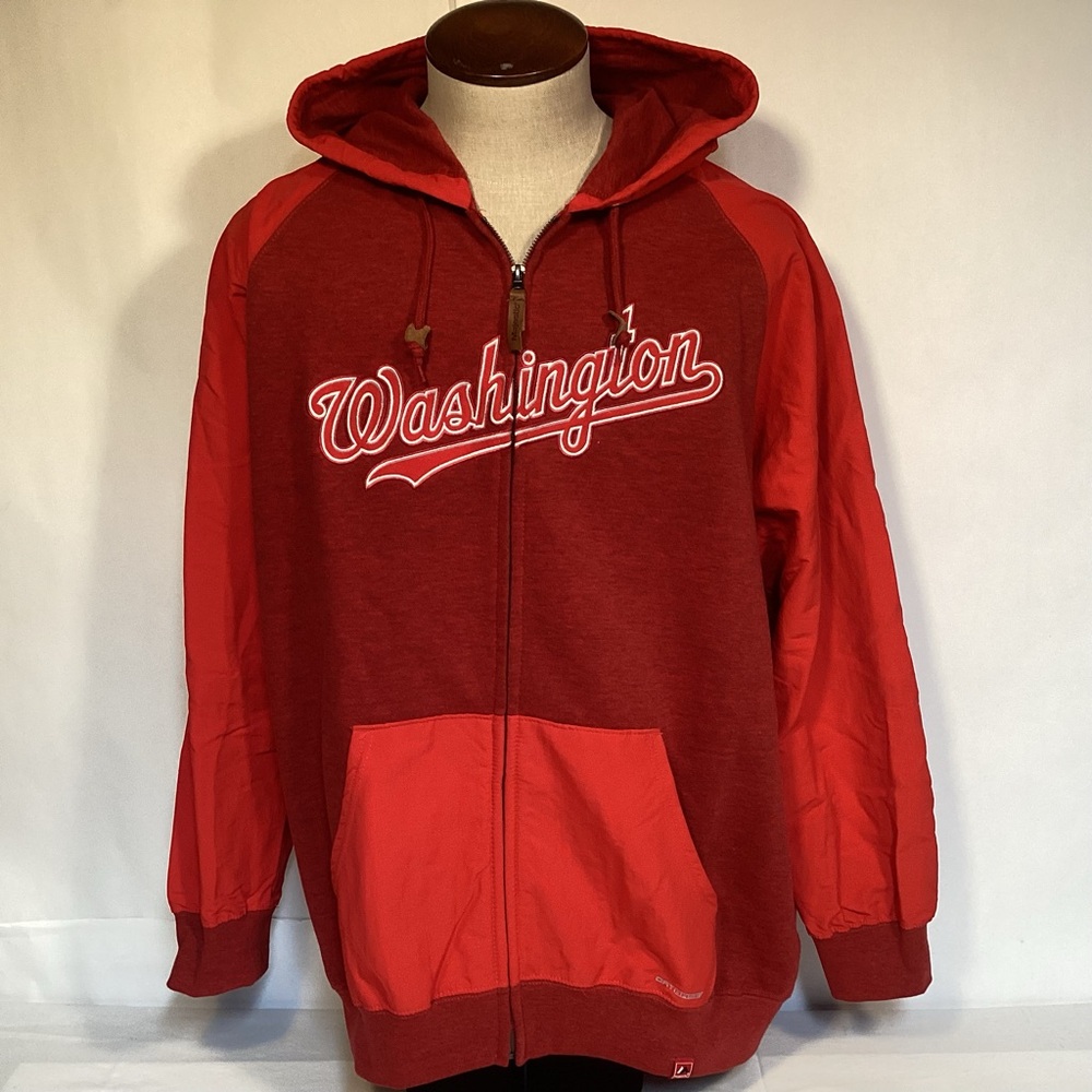 MLB Majestic Washington Nationals Full zip Baseball Hoodie Men’s size XL